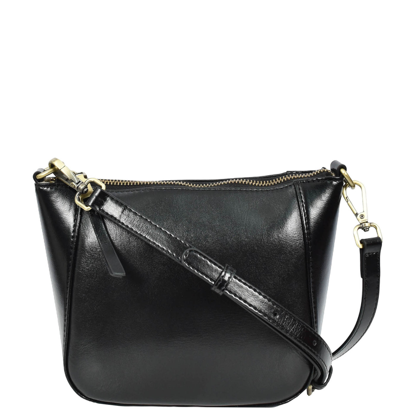 Women's Real Leather Cross Body Bag Small Size Sling Pouch Catherine Black (Min Order From 10Pcs)