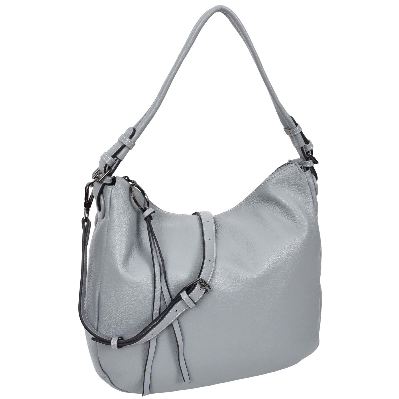 Women's Real Leather Hobo Style Handbag Diana Blue ( Min Order From 10/Pcs )