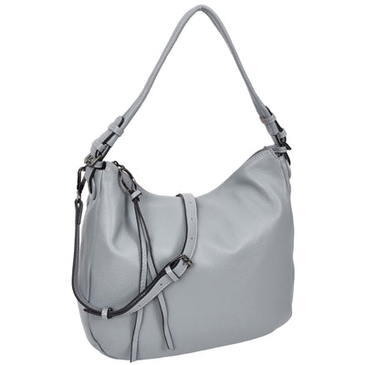 Women's Real Leather Hobo Style Handbag Diana Blue ( Min Order From 10/Pcs )