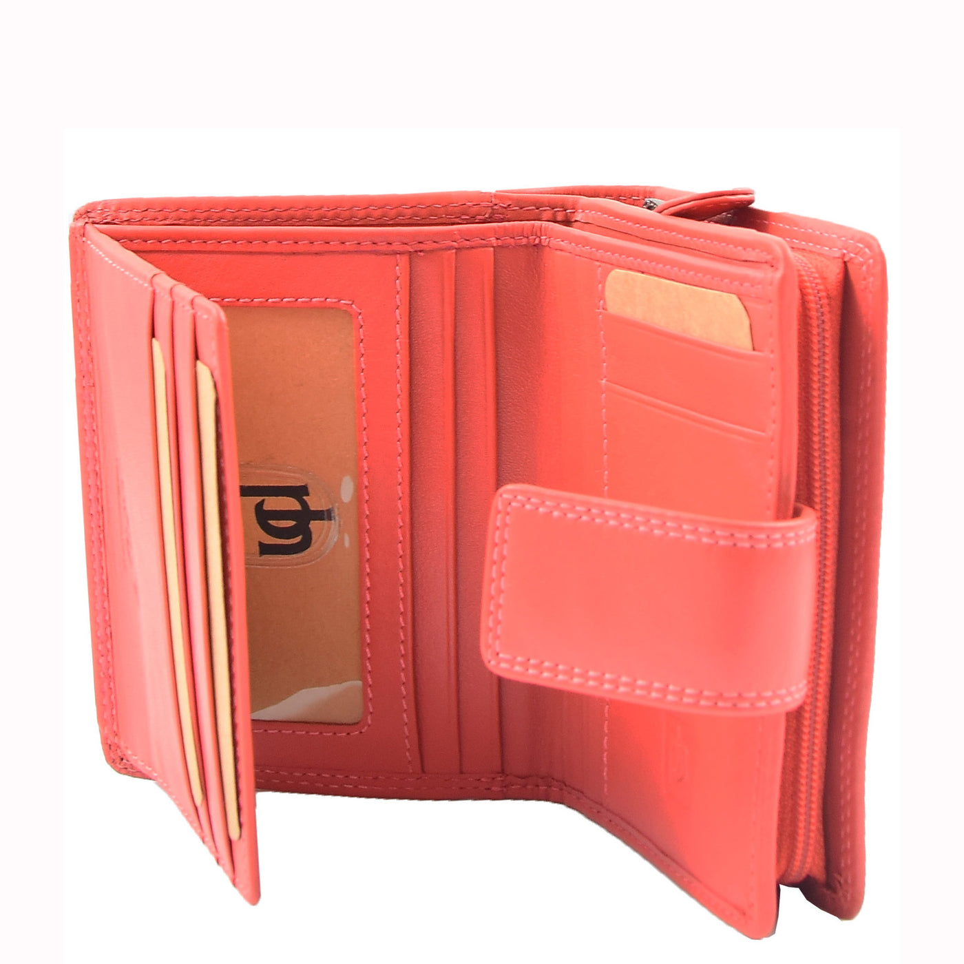 Women's Purse Real Soft Premium Leather Bi Fold HOL1132 ROSE  (Min Order From 20Pcs)