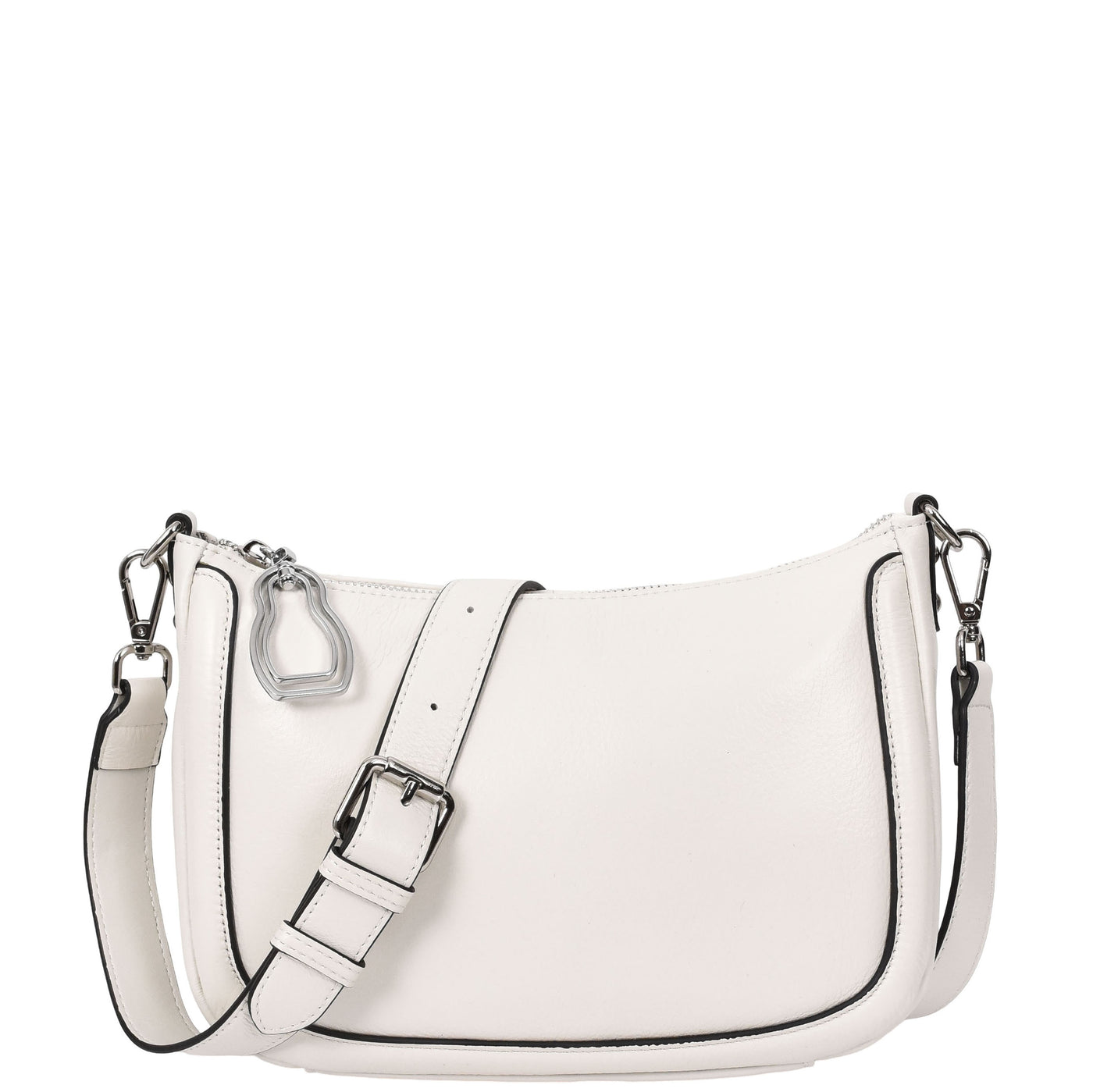 Women's Leather 2-in-1 Cross Body Handbag Aurora White ( Min Order From 10/Pcs )