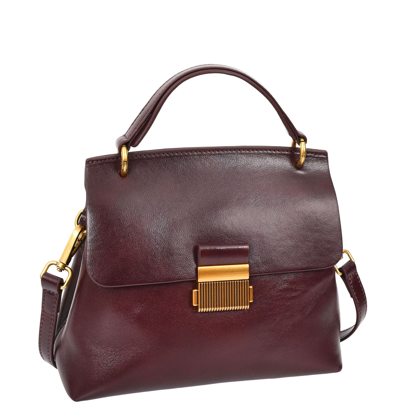 Womens Real Leather Small Handbag Gabriella Brown (Min Order From 10Pcs)