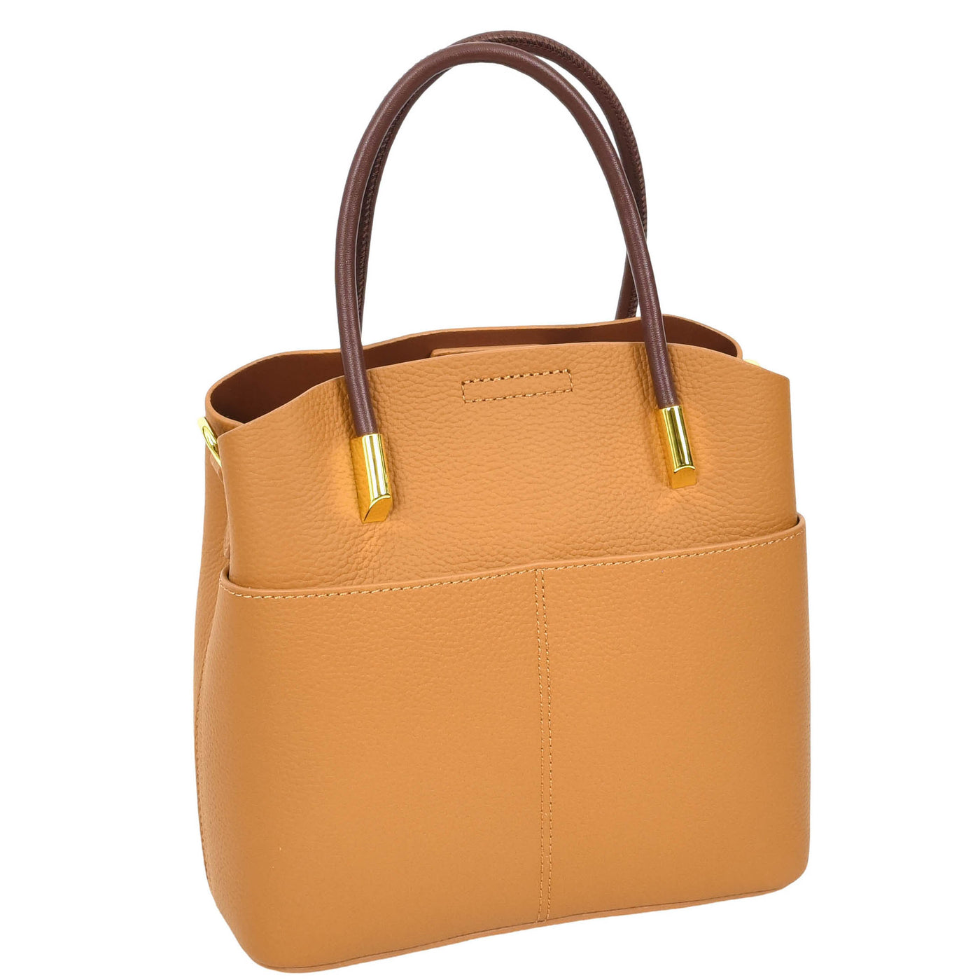 Women's Leather Top Handle Bag Ella Tan (Min Order From 10Pcs)