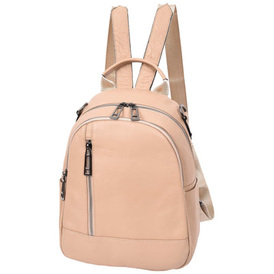 Women's Real Leather Casual Backpack Victoria Rose ( Min Order From 10/Pcs )