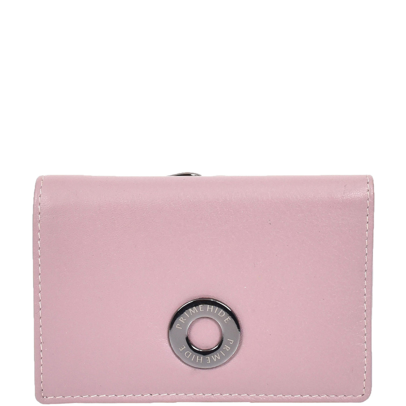 Women's Leather Trifold Metal Frame Purse Small Ravenna  (Min Order From 20Pcs)