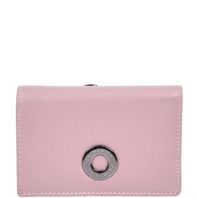 Women's Leather Trifold Metal Frame Purse Small Ravenna  (Min Order From 20Pcs)