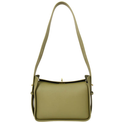 Women's Real Leather Classic Shoulder Bag Penelope OLIVE ( Min Order From 10/Pcs )