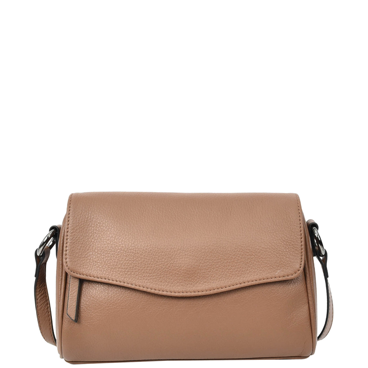 Womens Real Leather Cross Body Bag Small Organiser Classic Style Colette Brown (Min Order From 10Pcs)