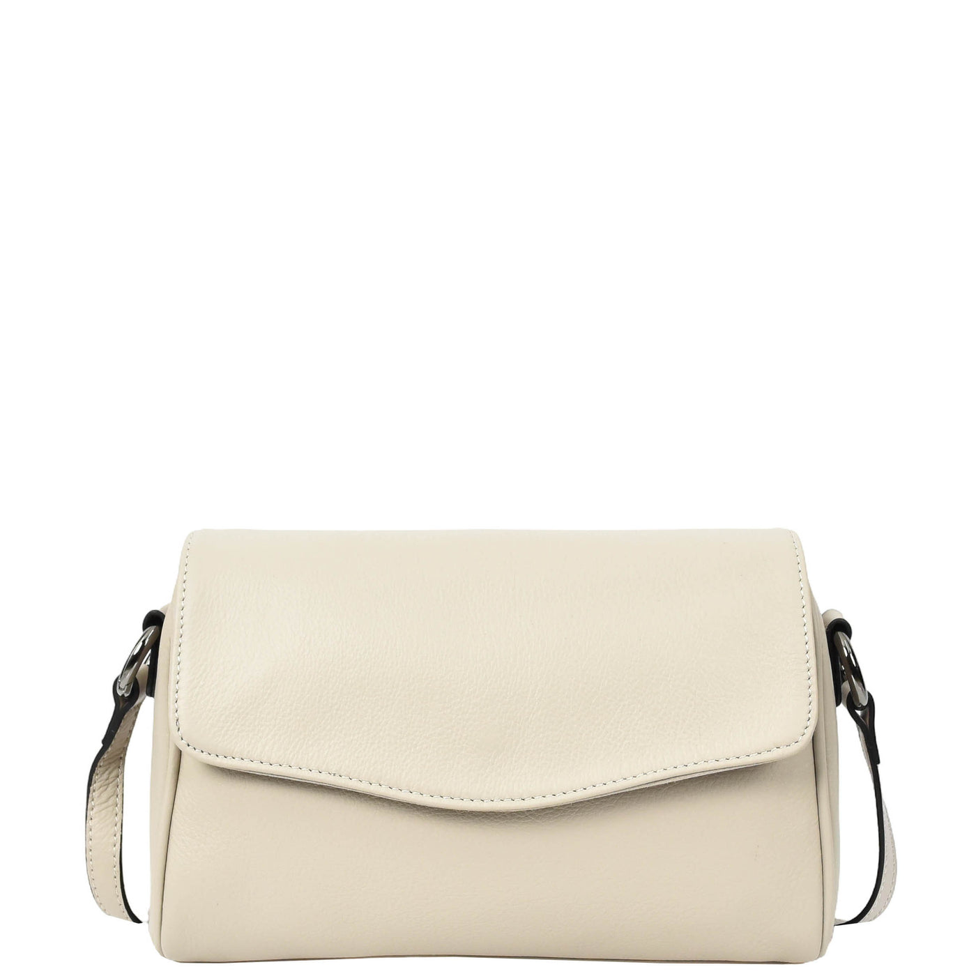 Womens Real Leather Cross Body Bag Small Organiser Classic Style Colette Beige (Min Order From 10Pcs)