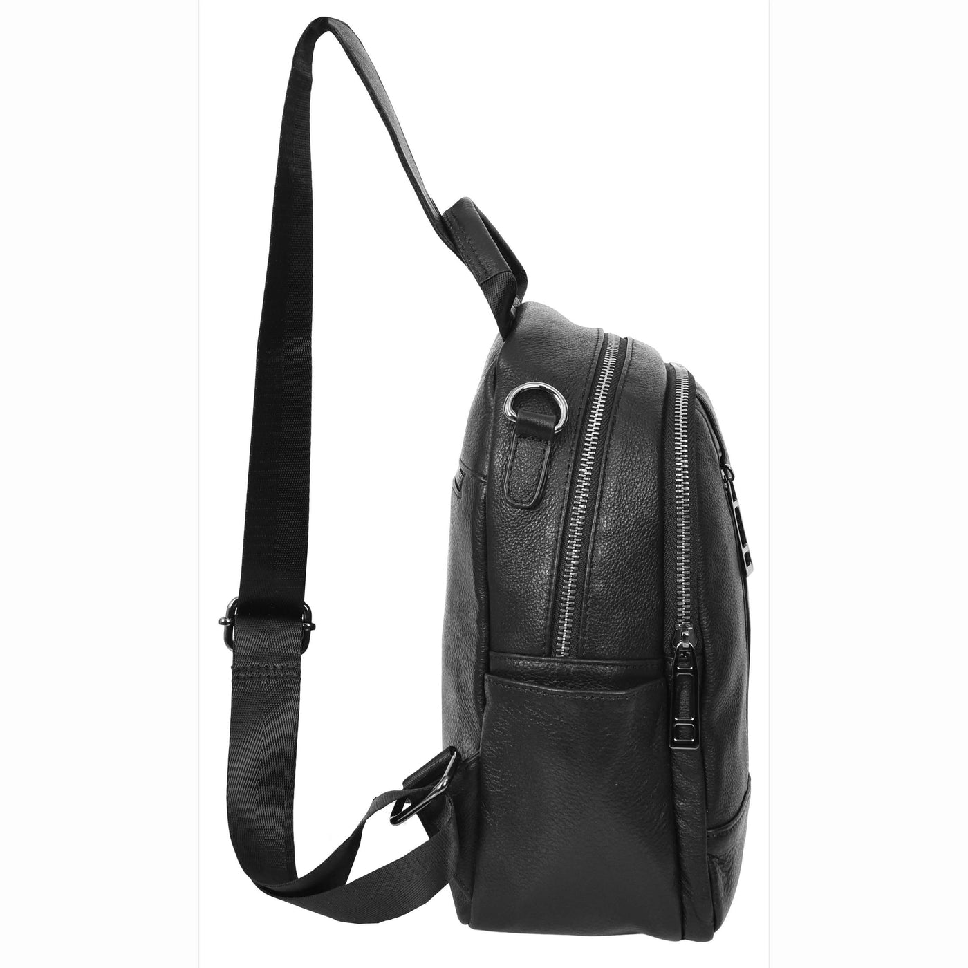 Women's Real Leather Casual Backpack Victoria Black ( Min Order From 10/Pcs )