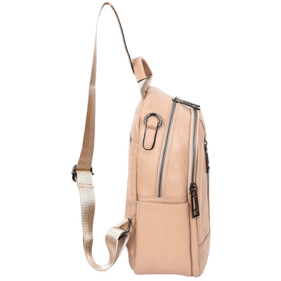 Women's Real Leather Casual Backpack Victoria Rose ( Min Order From 10/Pcs )