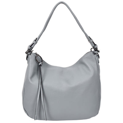 Women's Real Leather Hobo Style Handbag Diana Blue ( Min Order From 10/Pcs )