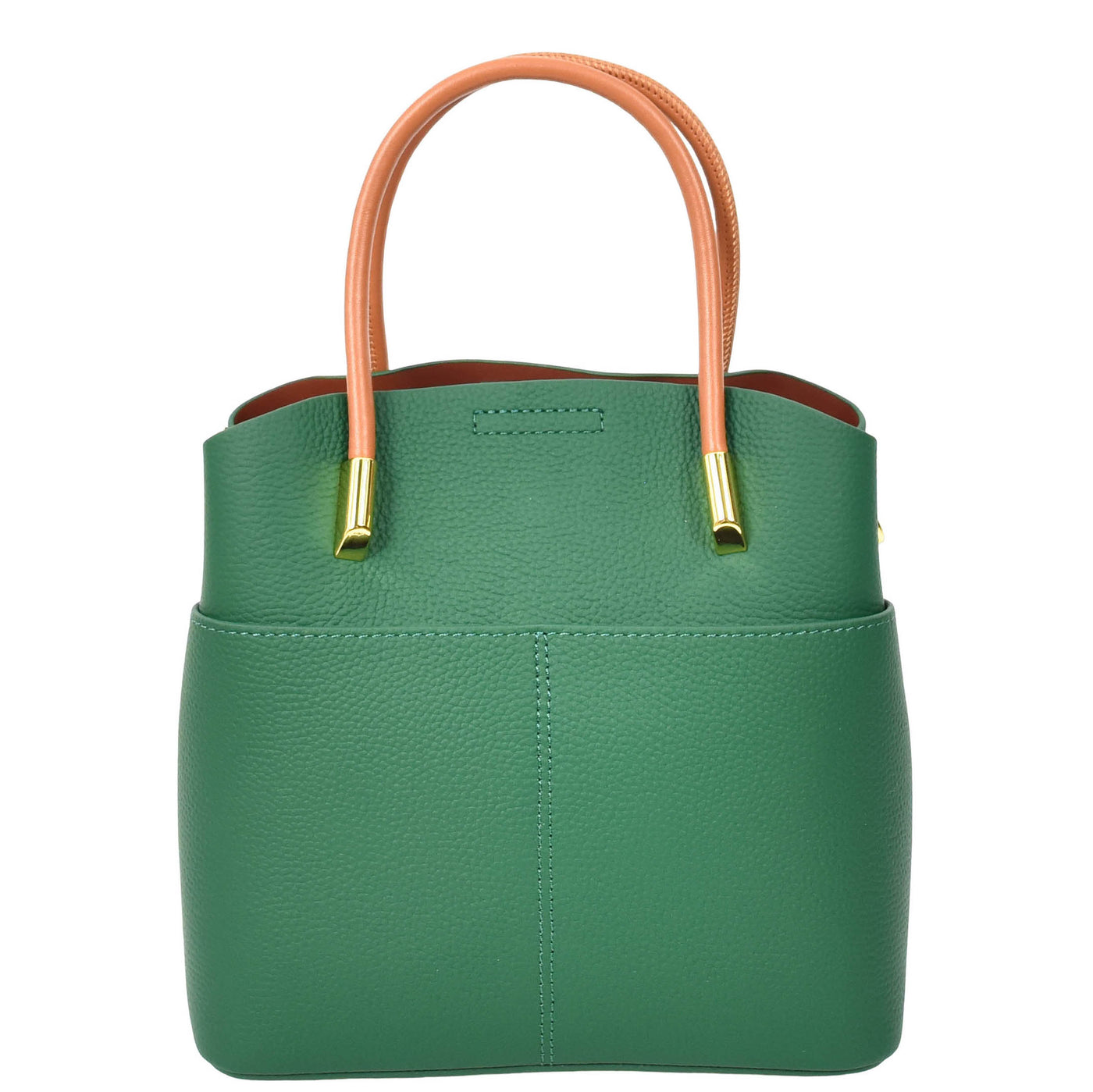 Women's Leather Top Handle Bag Ella Green (Min Order From 10Pcs)