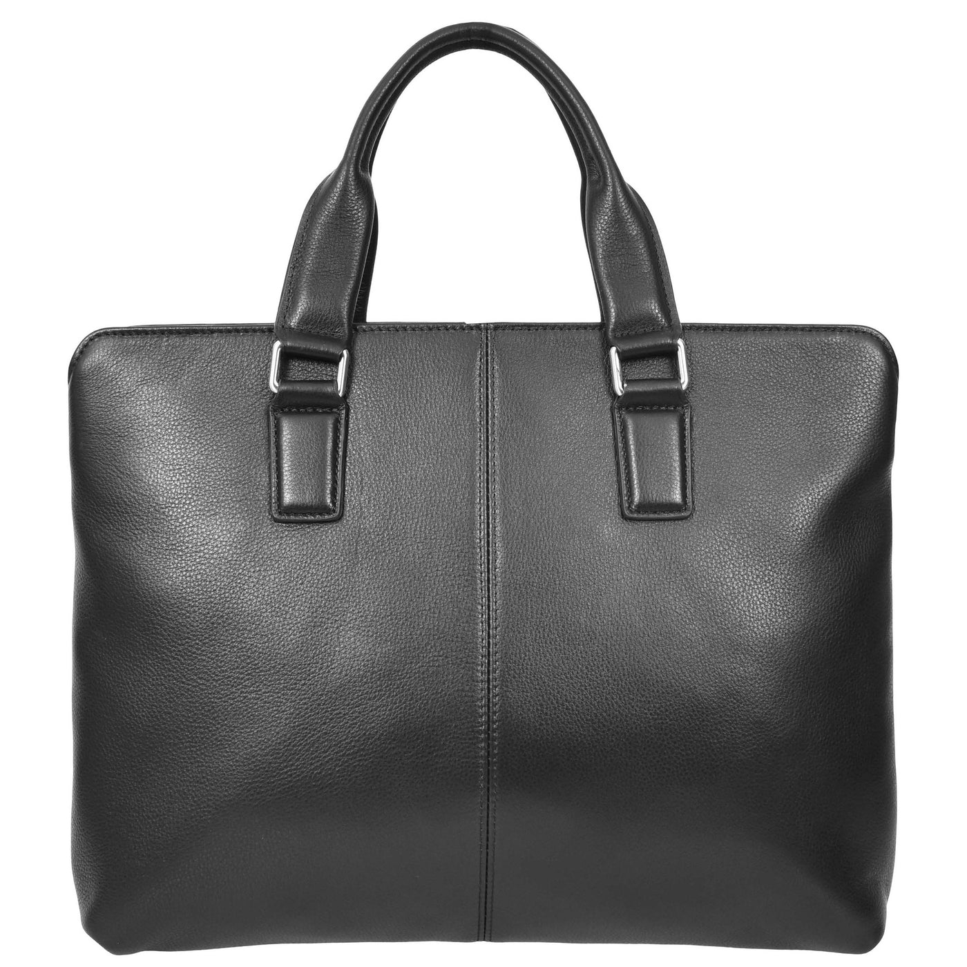 Real Leather Cross Body Briefcase Kingston Black (Min Order From 10/Pcs)