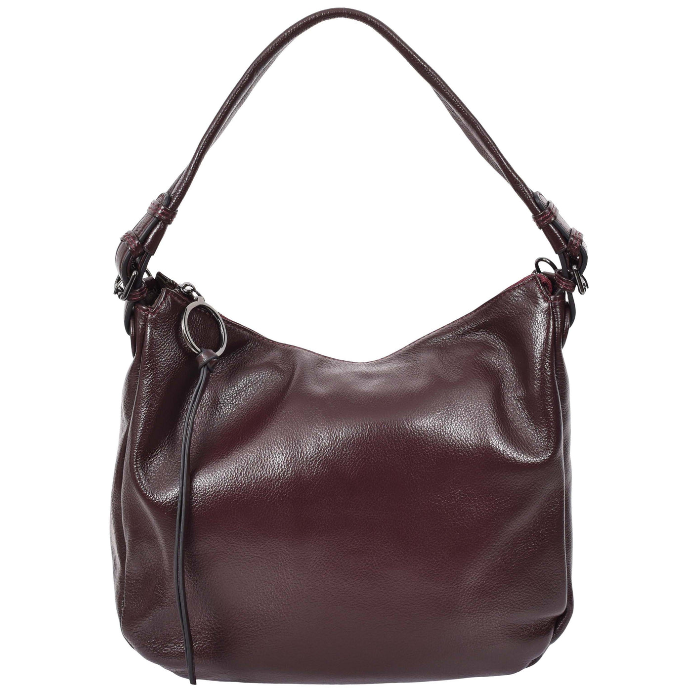 Women's Real Leather Hobo Style Handbag Diana PURPLE ( Min Order From 10/Pcs )