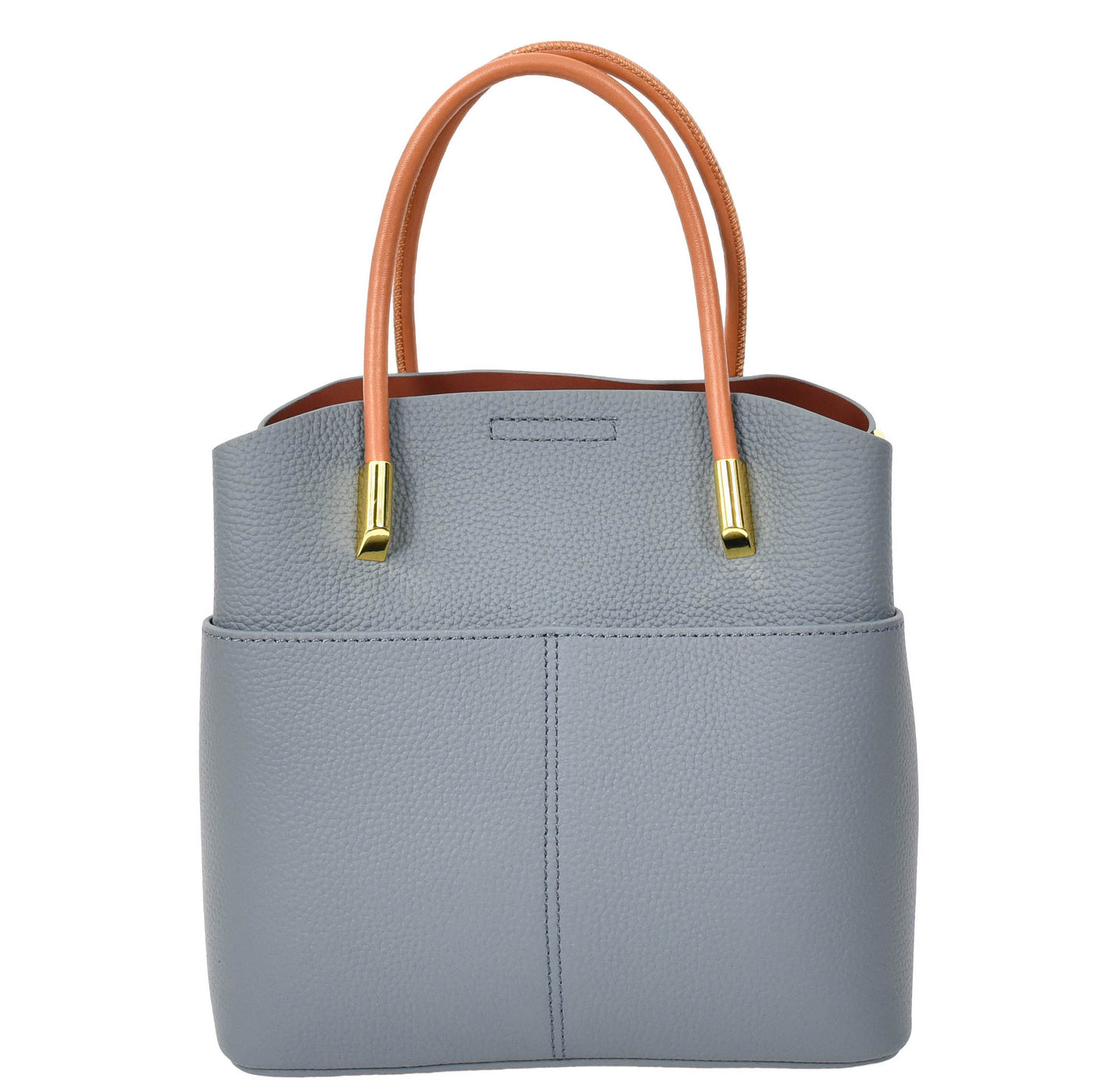 Women's Leather Top Handle Bag Ella Sky Blue ( Min Order From 10/Pcs )