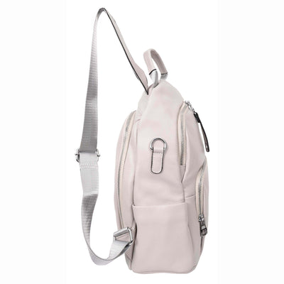 Women's Real Leather Casual Backpack Eliza Grey ( Min Order From 10/Pcs )