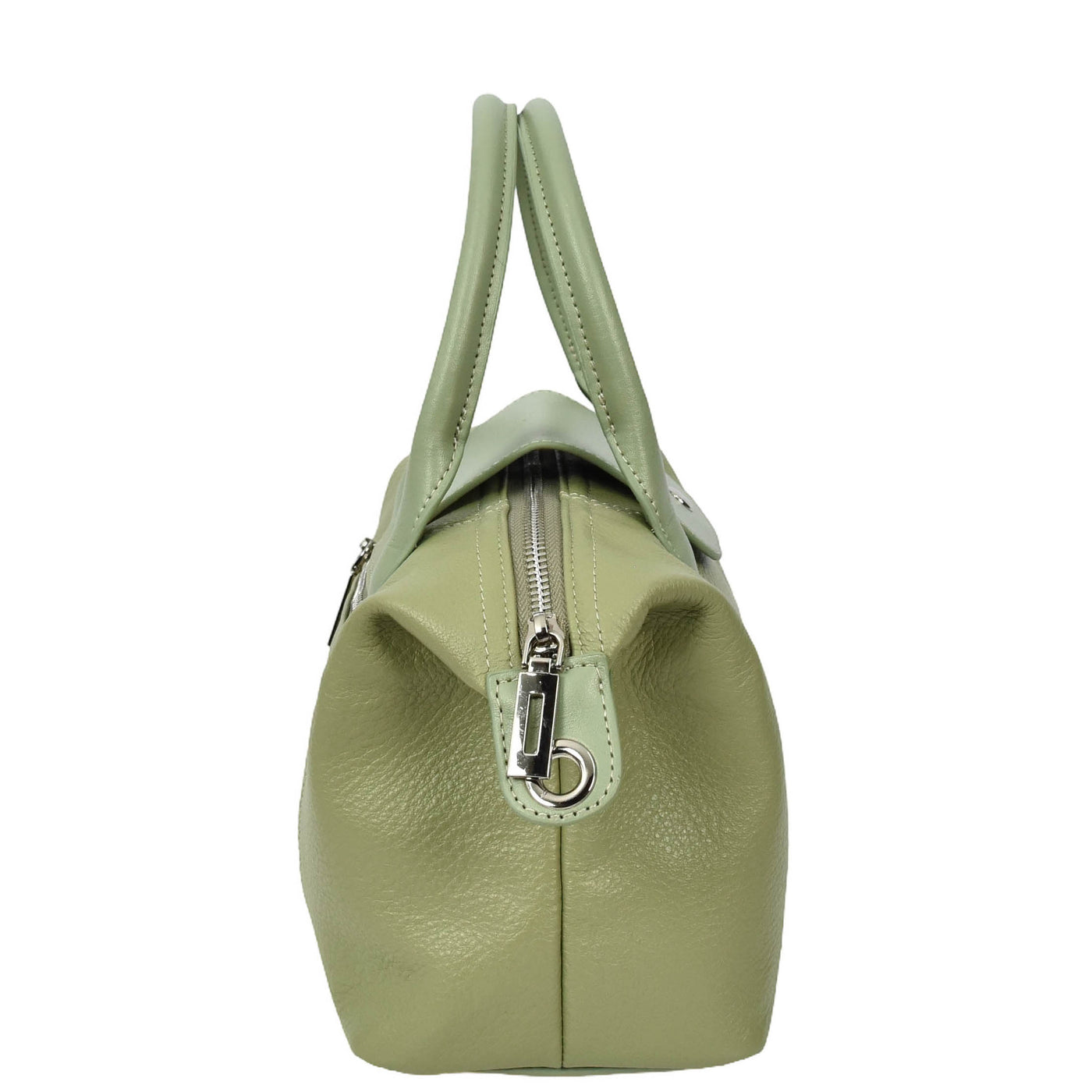 Women's Real Leather Handbag Small Top-Handle Tote Style Quinn Mint Green (Min Order From 10Pcs)