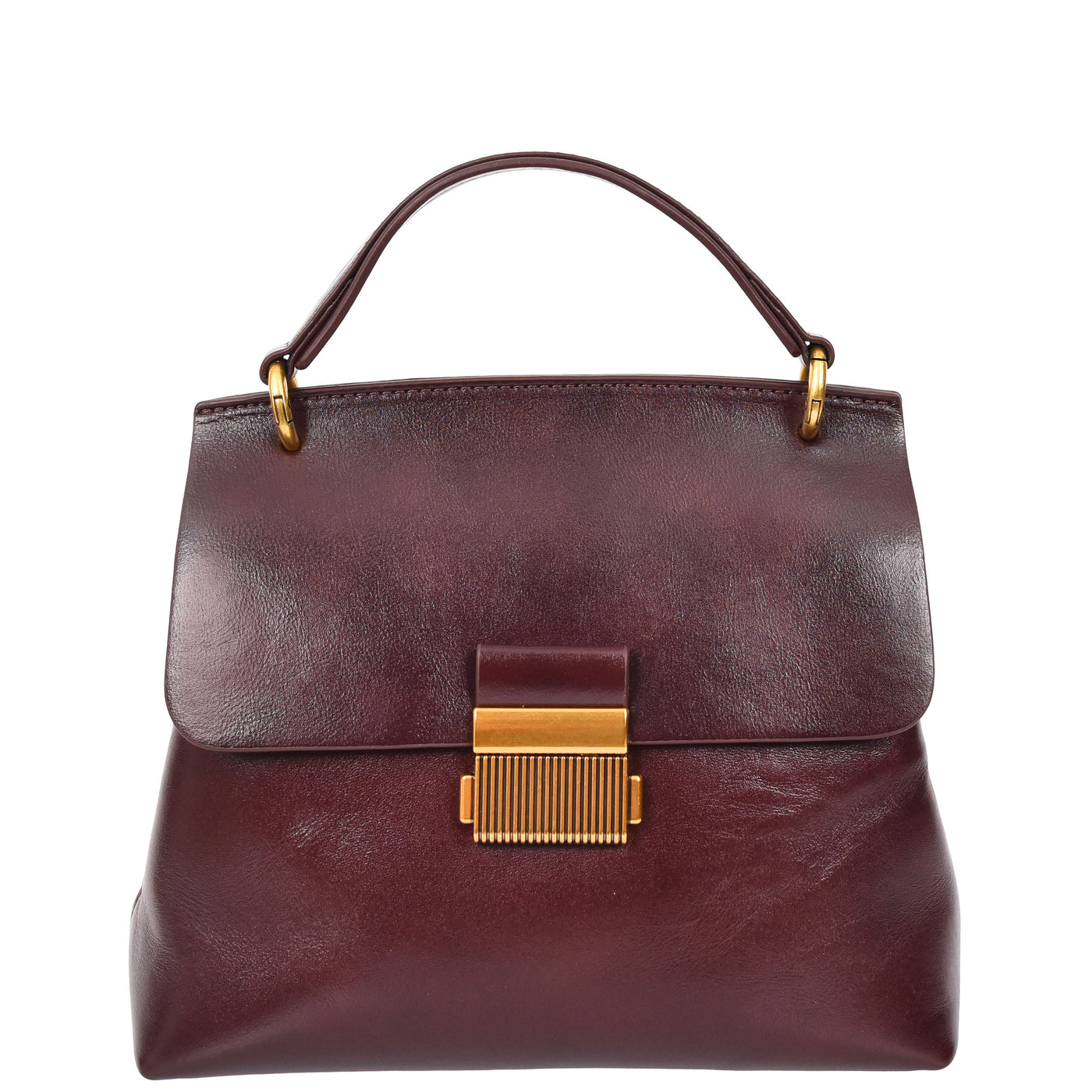 Womens Real Leather Small Handbag Gabriella Brown (Min Order From 10Pcs)