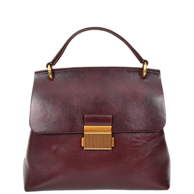 Womens Real Leather Small Handbag Gabriella Brown (Min Order From 10Pcs)