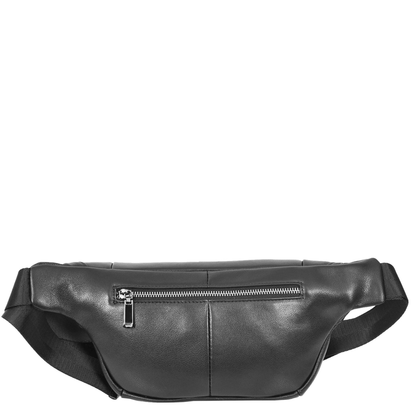 Real Leather Bum Bag Brighton Black (Min Order From 10Pcs)