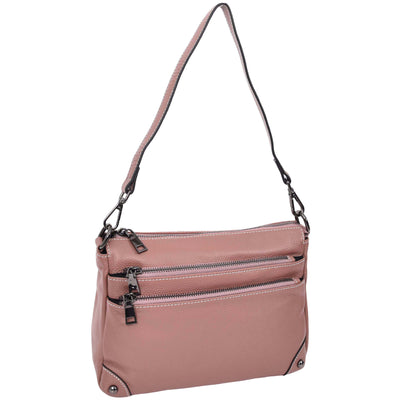 Women's Leather 2-in-1 Cross Body Shoulder Bag Olivia Rose ( Min Order From 10/Pcs )
