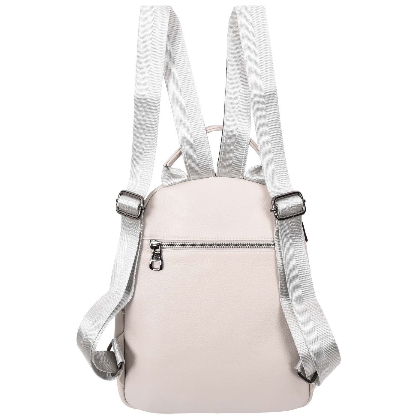 Women's Real Leather Casual Backpack Victoria Off White( Min Order From 10/Pcs )