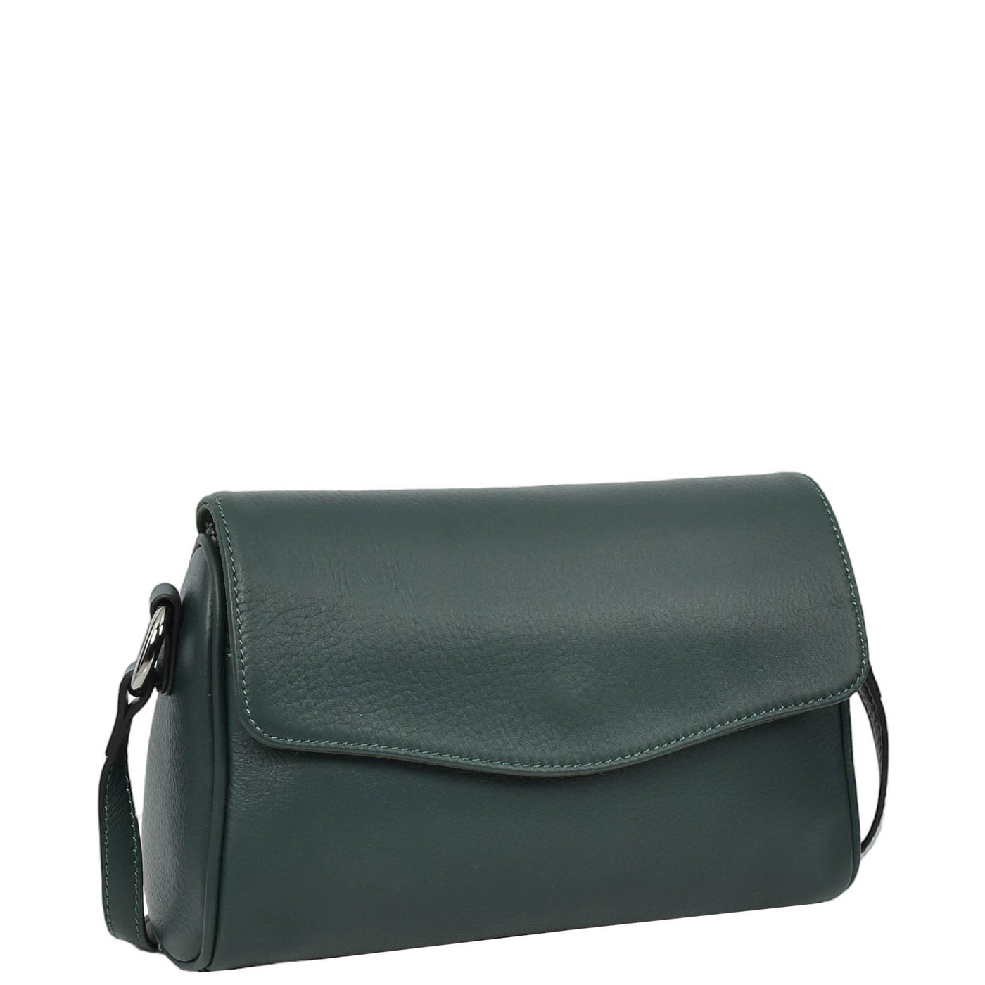 Womens Real Leather Cross Body Bag Small Organiser Classic Style Colette Green (Min Order From 10Pcs)