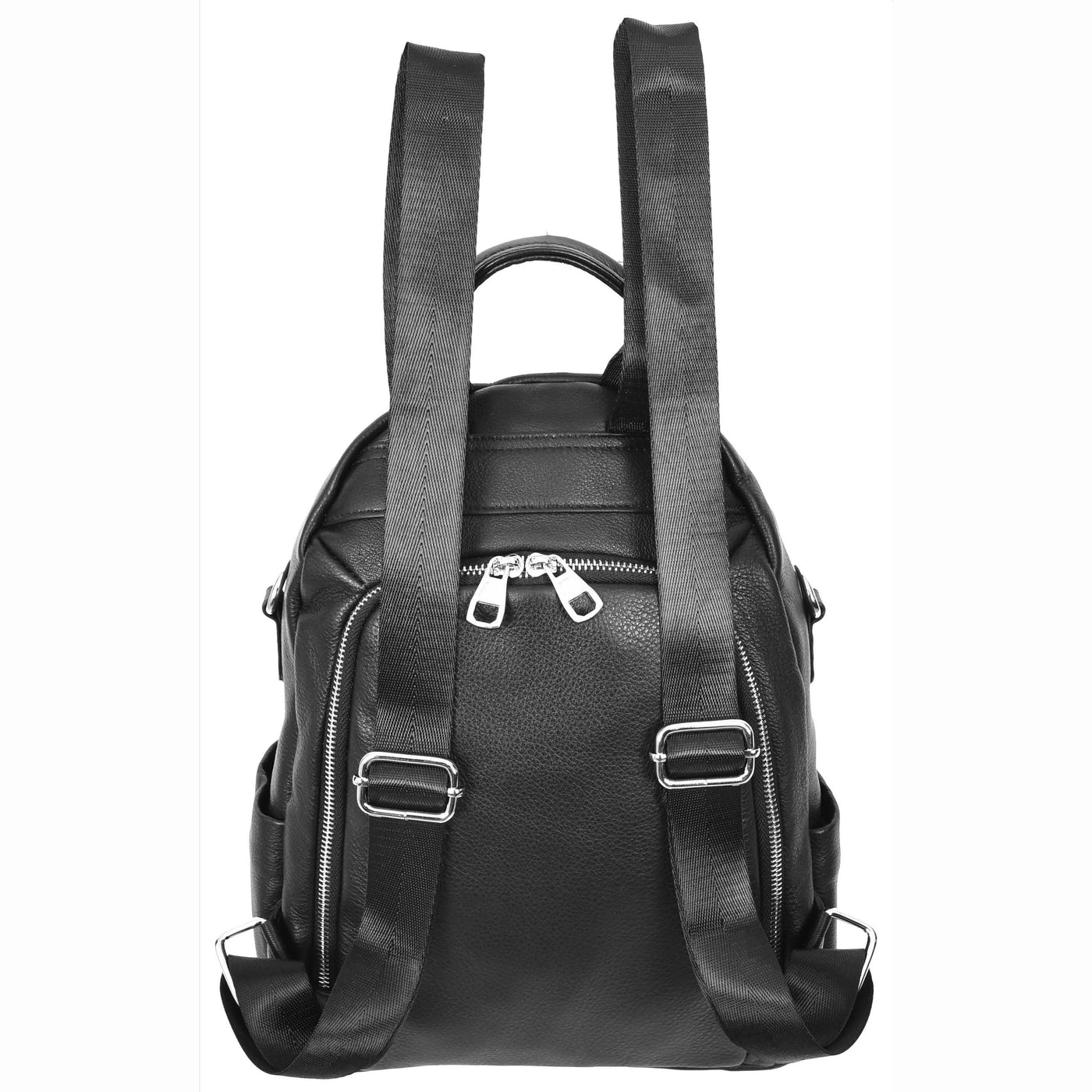 Women's Real Leather Casual Backpack Eliza Black ( Min Order From 10/Pcs )