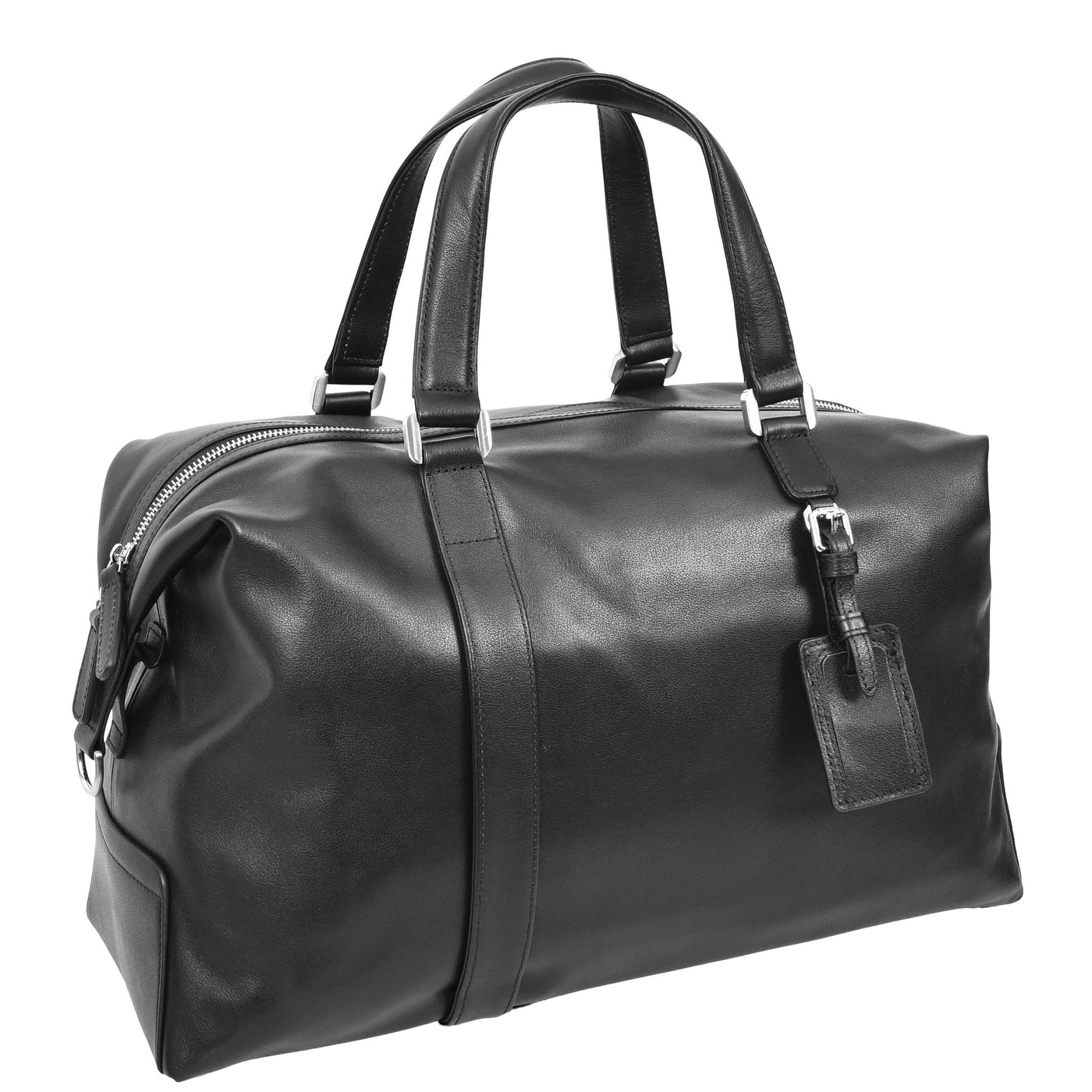 Real Leather Holdall Large Size Travel Weekend Organiser Bag Tunis Black (Min Order From 10Pcs)