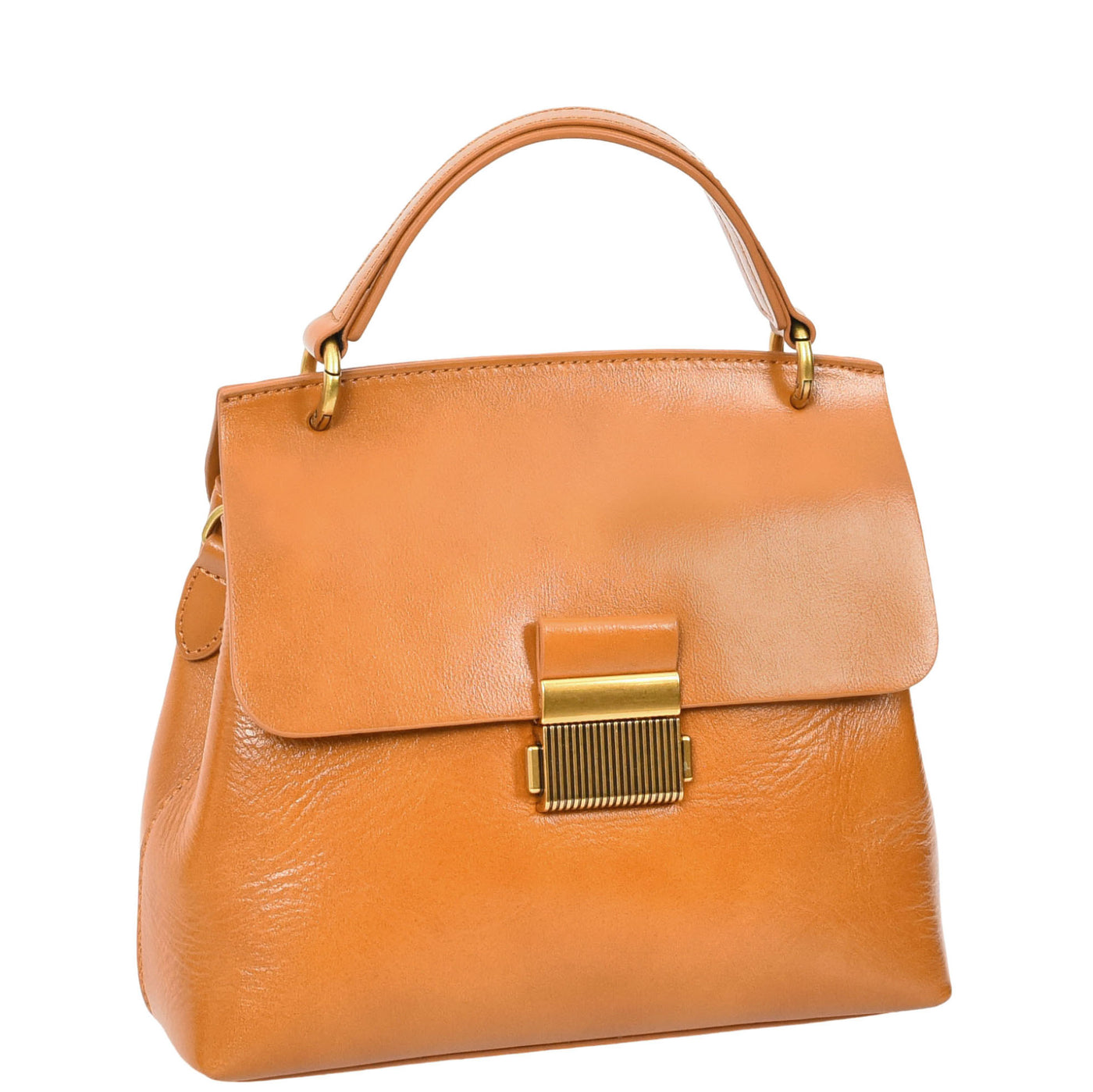 Womens Real Leather Small Handbag Gabriella Tan (Min Order From 10Pcs)