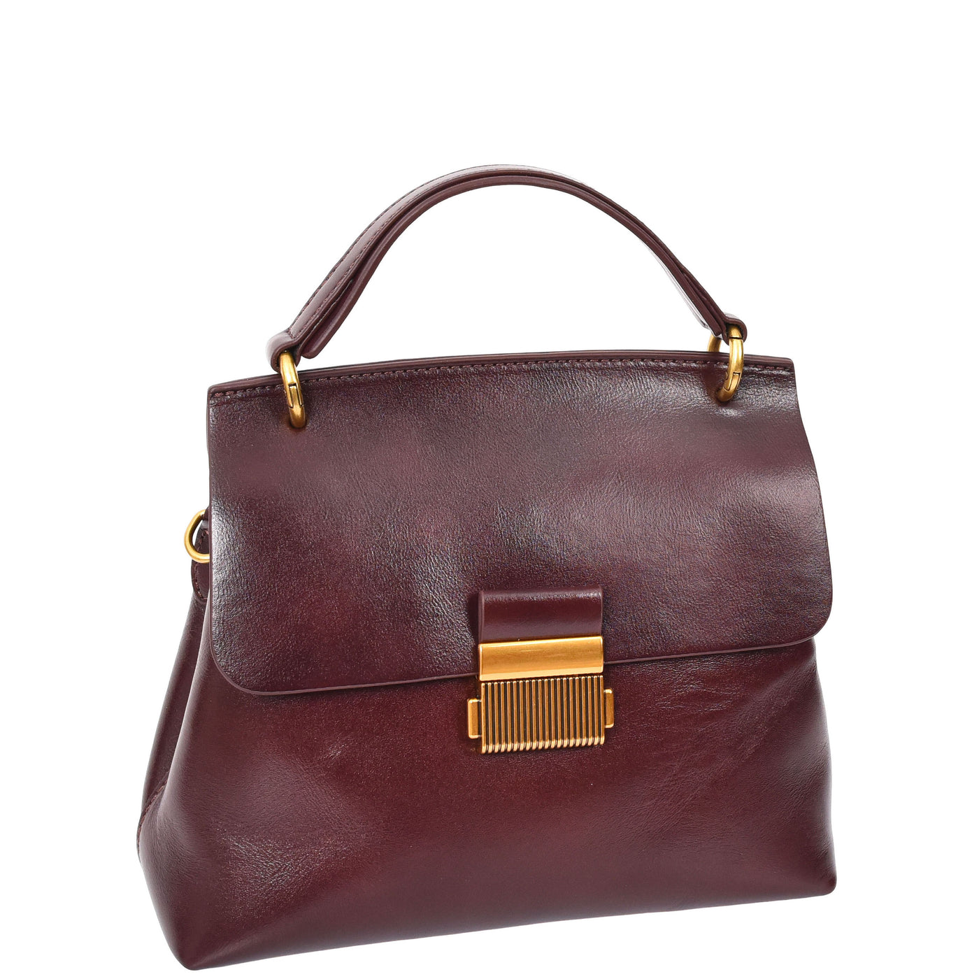 Womens Real Leather Small Handbag Gabriella Brown (Min Order From 10Pcs)