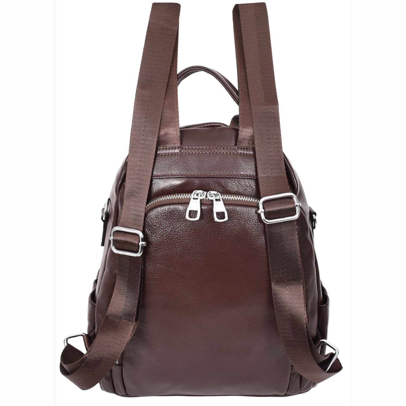 Women's Real Leather Casual Backpack Eliza Coffee( Min Order From 10/Pcs )
