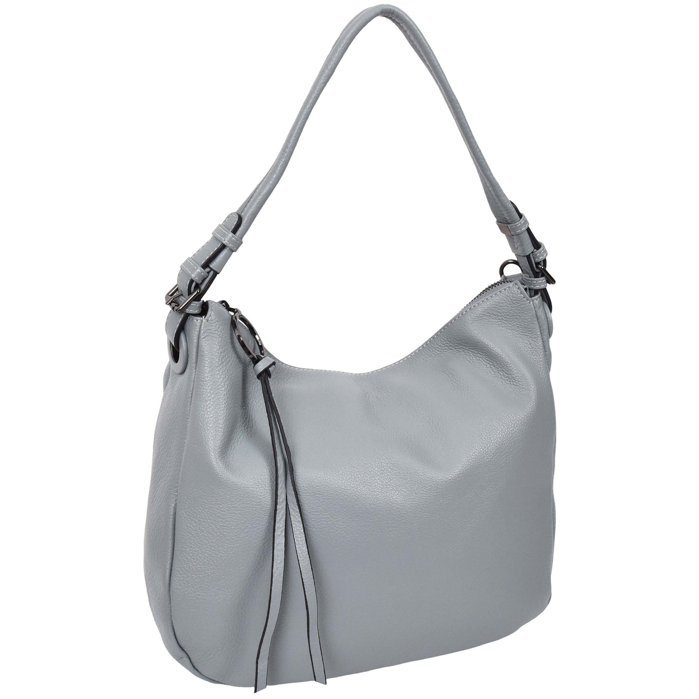 Women's Real Leather Hobo Style Handbag Diana Blue ( Min Order From 10/Pcs )
