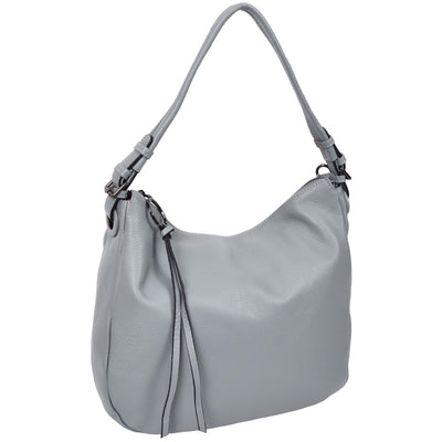 Women's Real Leather Hobo Style Handbag Diana Blue ( Min Order From 10/Pcs )