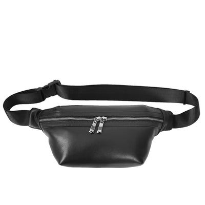 Real Leather Bum Bag Brighton Black (Min Order From 10Pcs)