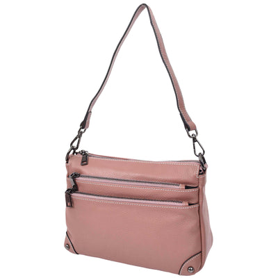 Women's Leather 2-in-1 Cross Body Shoulder Bag Olivia Rose ( Min Order From 10/Pcs )