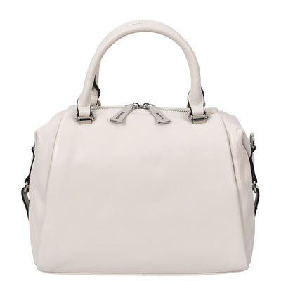 Women's Leather Small Barrel Shape Handbag Luna Gray ( Min Order From 10/Pcs )