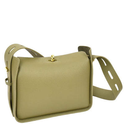 Women's Real Leather Classic Shoulder Bag Penelope OLIVE ( Min Order From 10/Pcs )