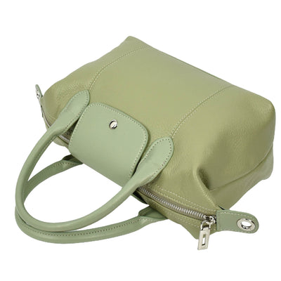Women's Real Leather Handbag Small Top-Handle Tote Style Quinn Mint Green (Min Order From 10Pcs)