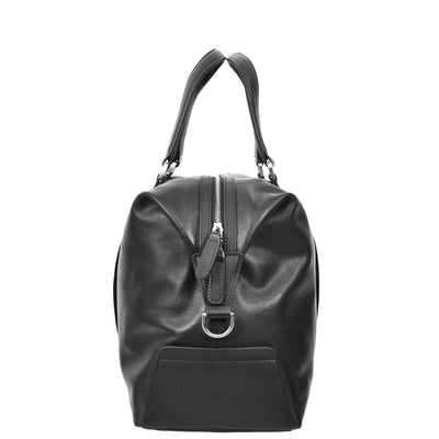 Real Leather Holdall Large Size Travel Weekend Organiser Bag Tunis Black (Min Order From 10Pcs)