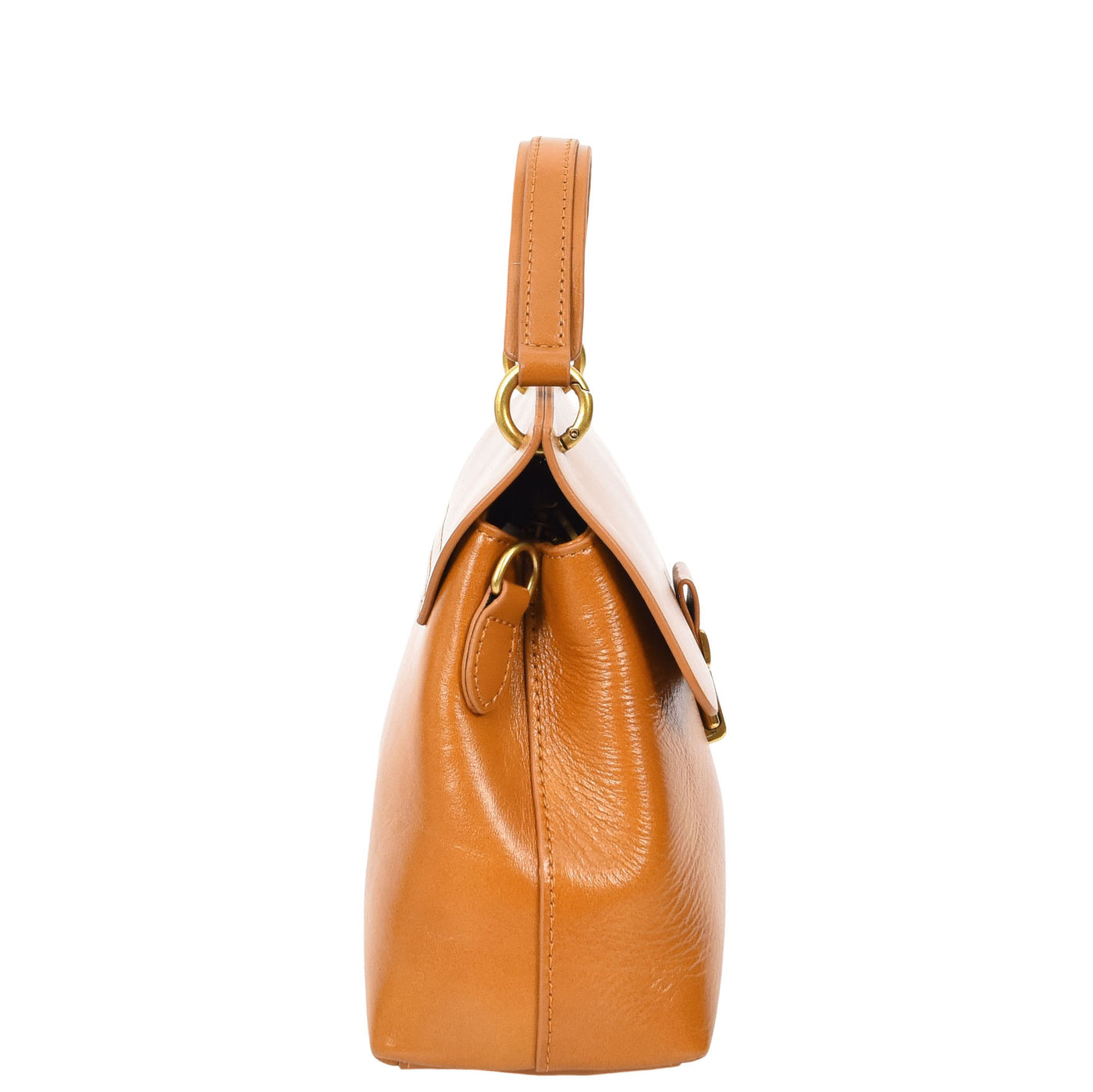 Womens Real Leather Small Handbag Gabriella Tan (Min Order From 10Pcs)