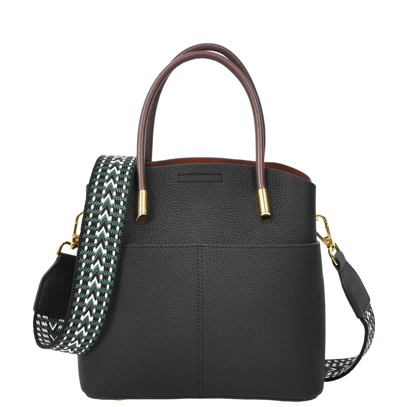Women's Leather Top Handle Bag Ella Black (Min Order From 10Pcs)