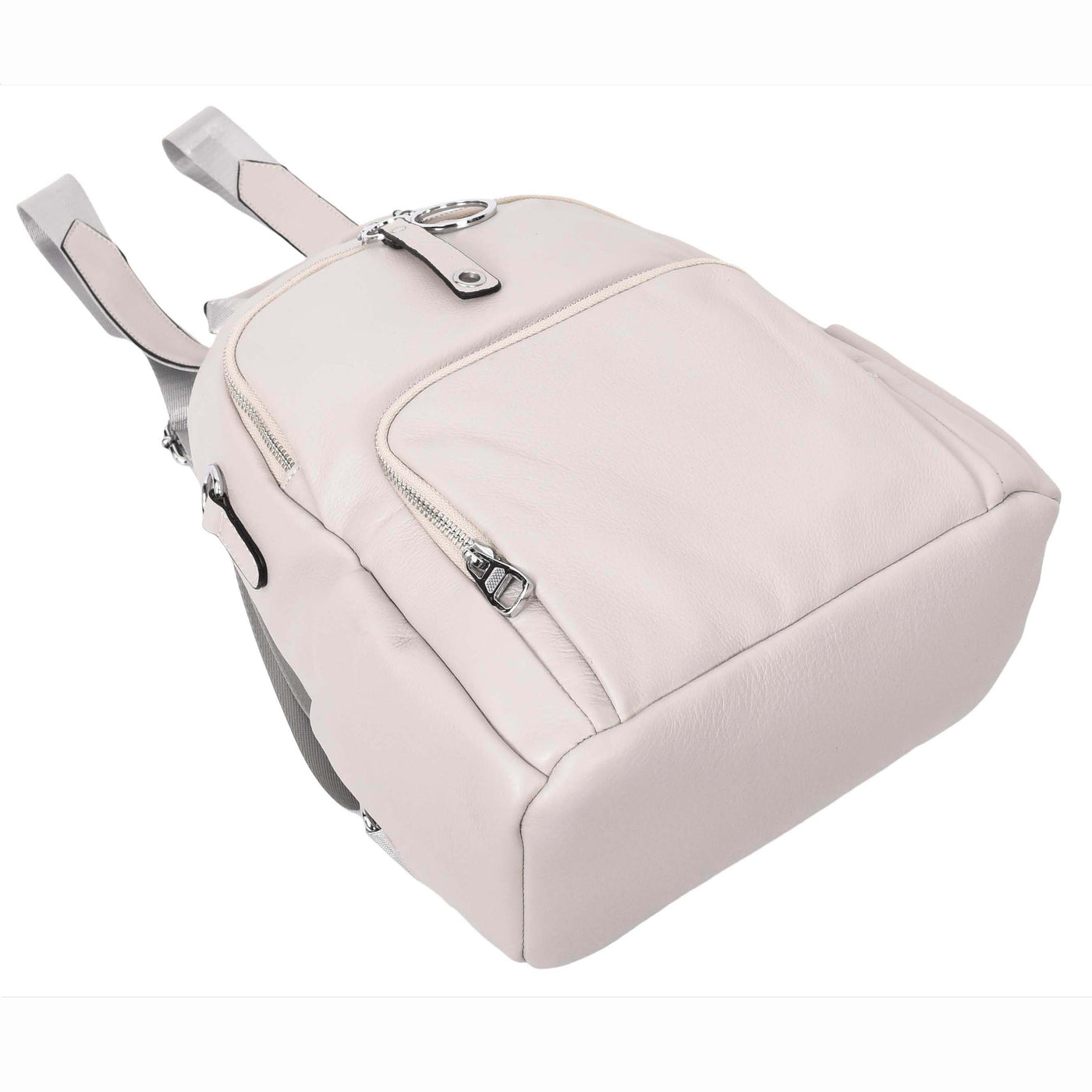 Women's Real Leather Casual Backpack Eliza Grey ( Min Order From 10/Pcs )