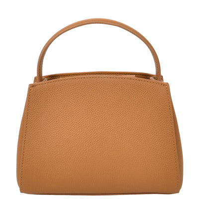 Women's Leather Top Handle Small Bag Lydia Tan ( Min Order From 10/Pcs )