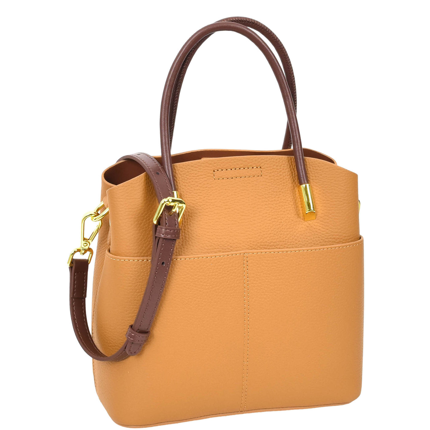 Women's Leather Top Handle Bag Ella Tan (Min Order From 10Pcs)
