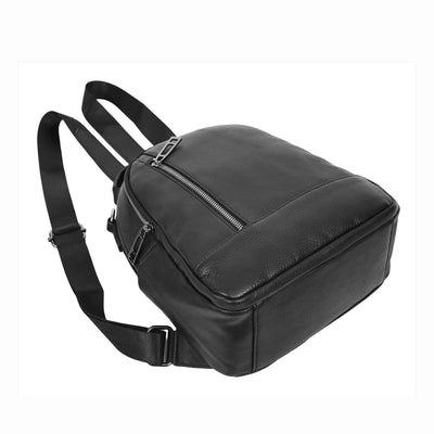 Women's Real Leather Casual Backpack Victoria Black ( Min Order From 10/Pcs )