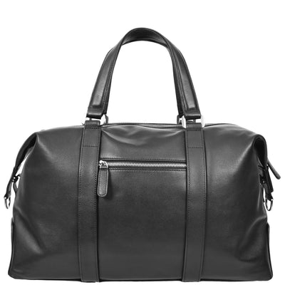 Real Leather Holdall Large Size Travel Weekend Organiser Bag Tunis Black (Min Order From 10Pcs)