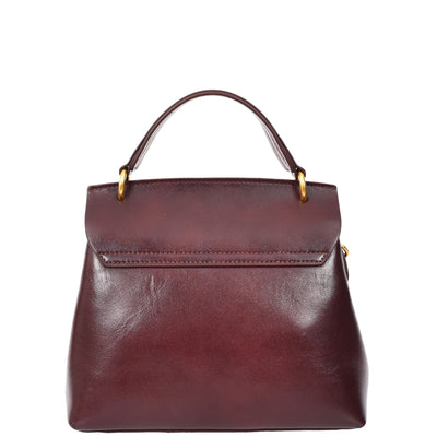 Womens Real Leather Small Handbag Gabriella Brown (Min Order From 10Pcs)