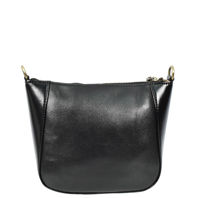 Women's Real Leather Cross Body Bag Small Size Sling Pouch Catherine Black (Min Order From 10Pcs)